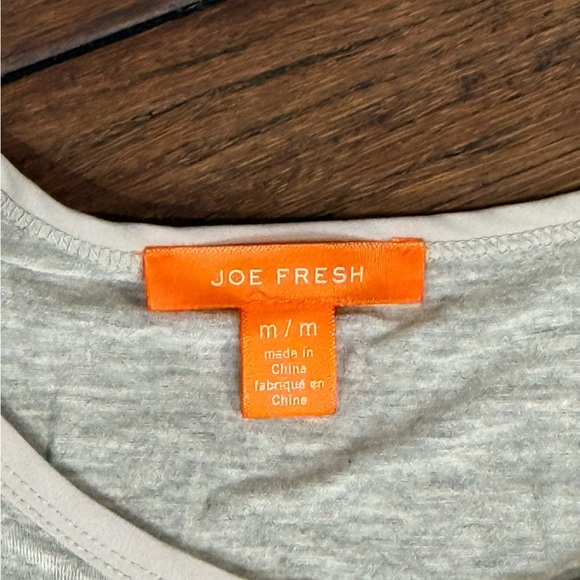 Joe Fresh Gray and Cream Women's Top - Picture 3 of 5